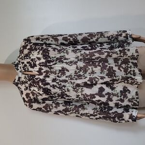 Banana republic tunic blouse 100% silk womens size xs